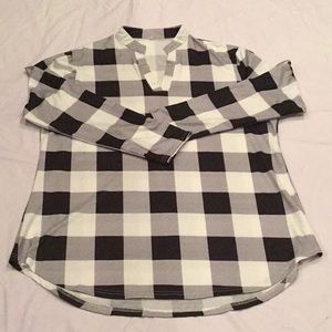 NEW Blk and Wht Plaid XXL Tunic